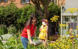 Ellen in her Allotment