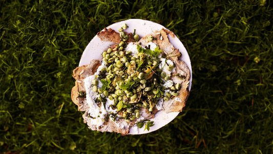 Broad Bean Rye Crispbreads With Artichokes and Mint