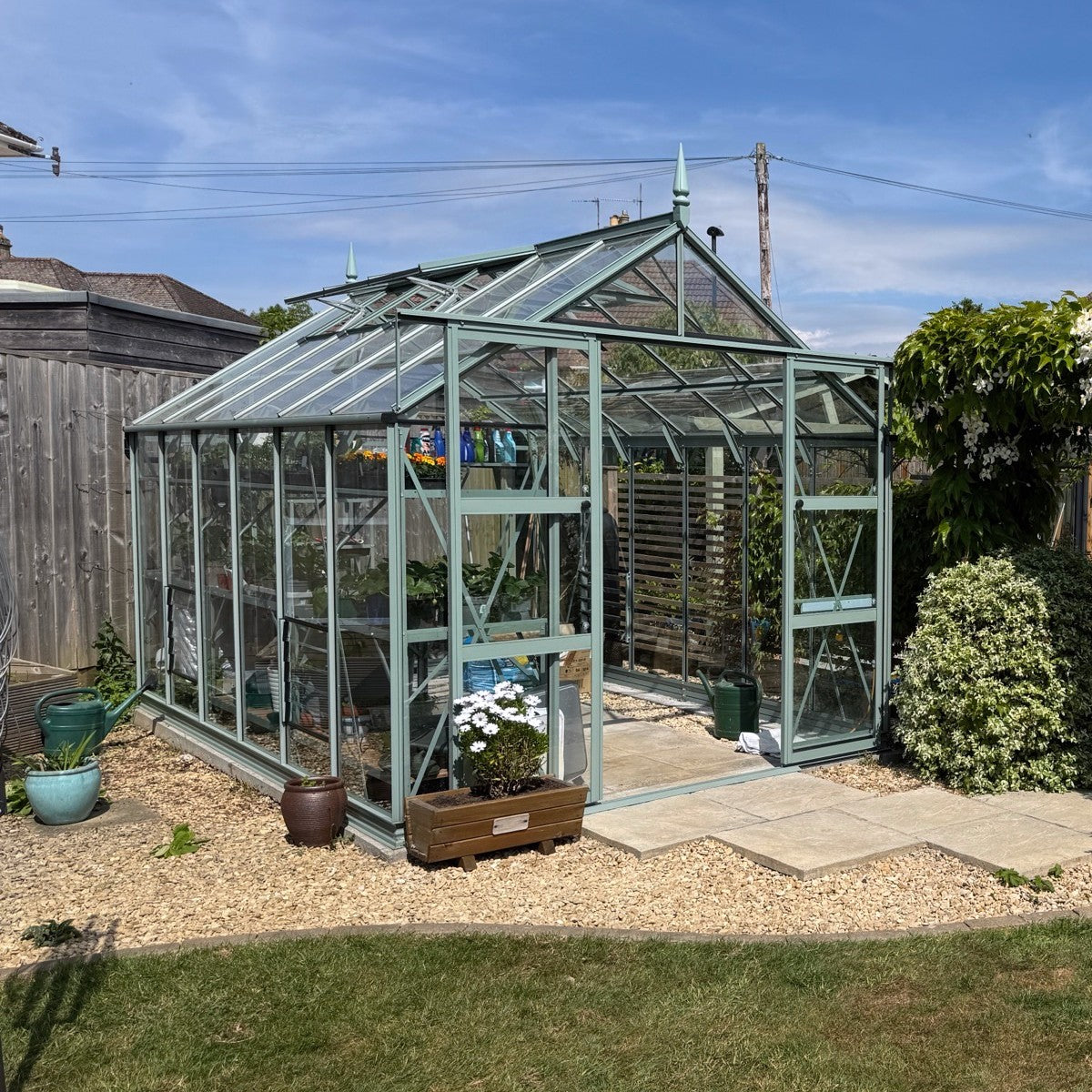 Rhino Premium 8x12ft Greenhouse Kit (Color Finish) - 25 Year