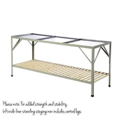 6ft double tier Rhino Tuff Free-standing staging