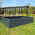 Double tier 4ft x 6ft grown bed in garden