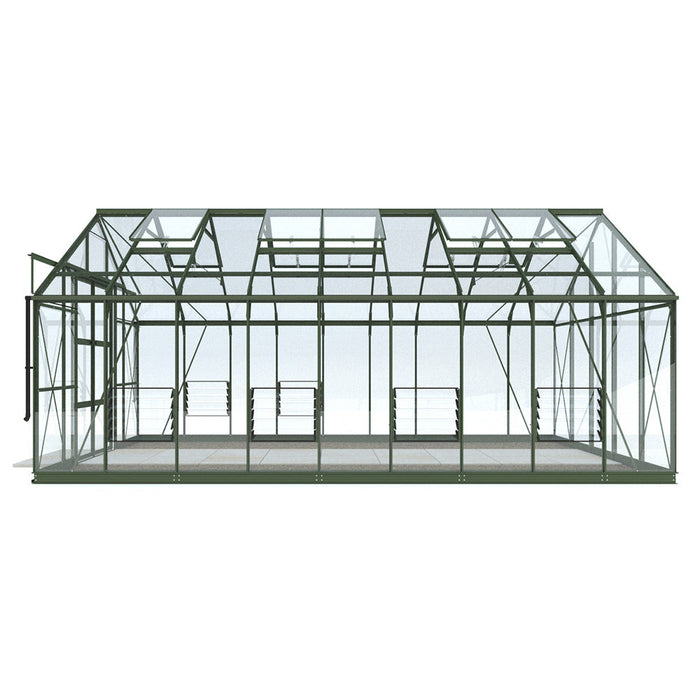Side view of 10x18 greenhouse
